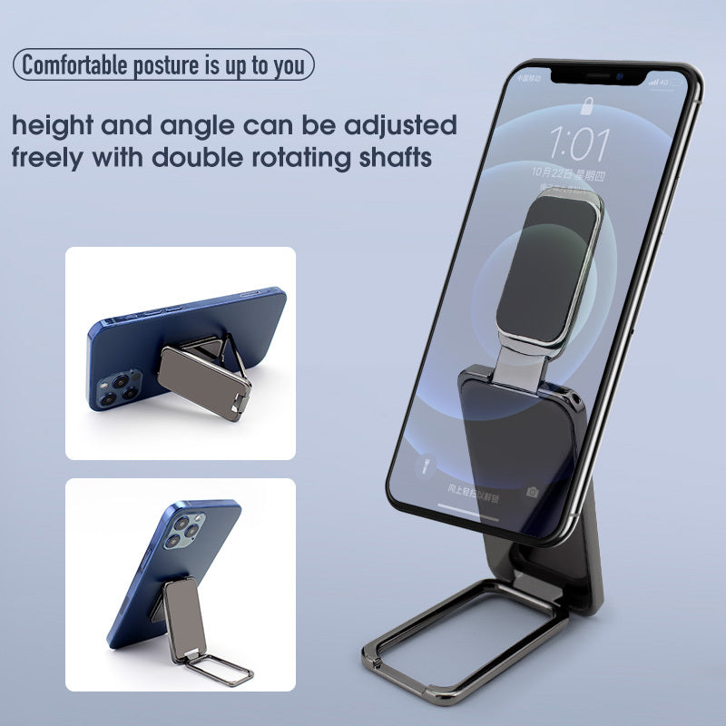"Multi-Functional Foldable Mobile Phone Holder with Magnetic Car Bracket & Retractable Stand – Perfect for Office & On-the-Go!"