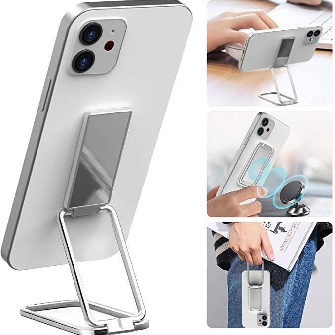 "Multi-Functional Foldable Mobile Phone Holder with Magnetic Car Bracket & Retractable Stand – Perfect for Office & On-the-Go!"