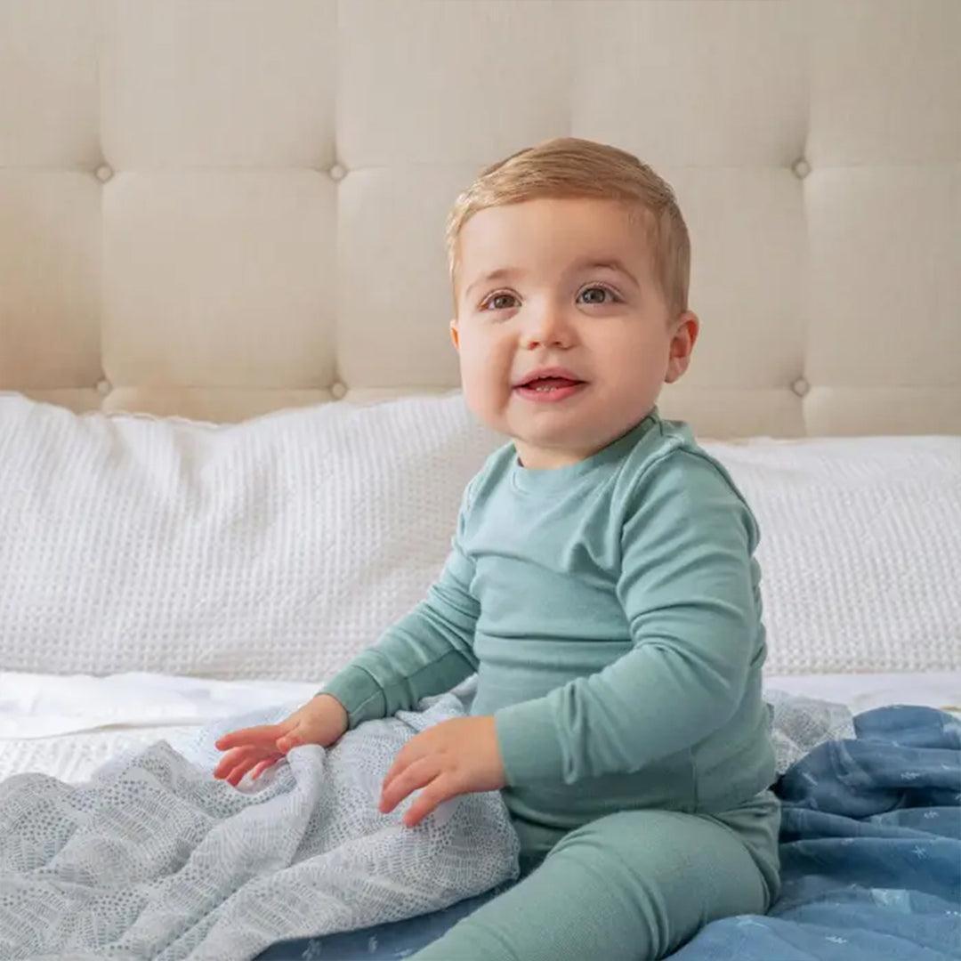 aden + anais Large Organic Cotton Muslin Swaddles 4pk - Oceanic