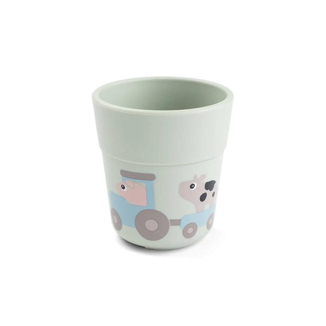 Done by Deer Foodie Dinner Set w/suction - Tiny Farm Green