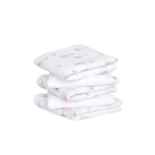 aden + anais Essentials Cotton Muslin Squares - 5 Pack - Country Floral