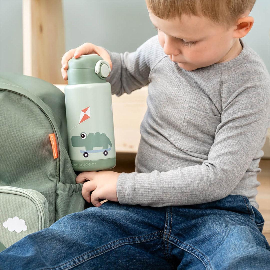 Done by Deer Insulated Bottle - Playground Green